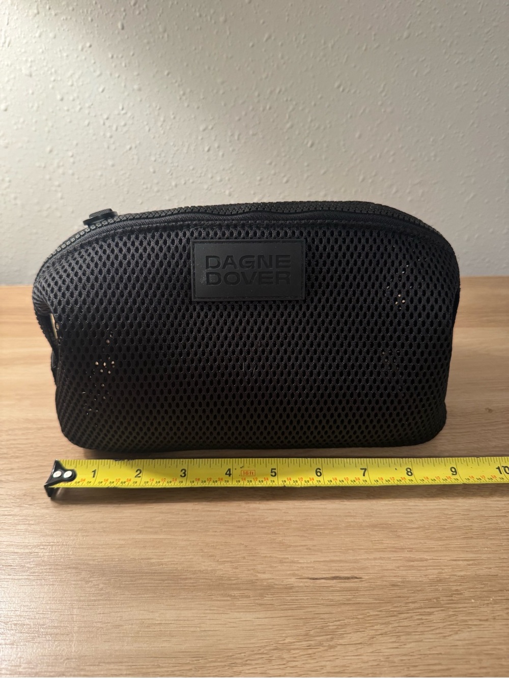 Dagne Dover Black Mesh Toiletry Pouch - Large - Picture 4 of 6
